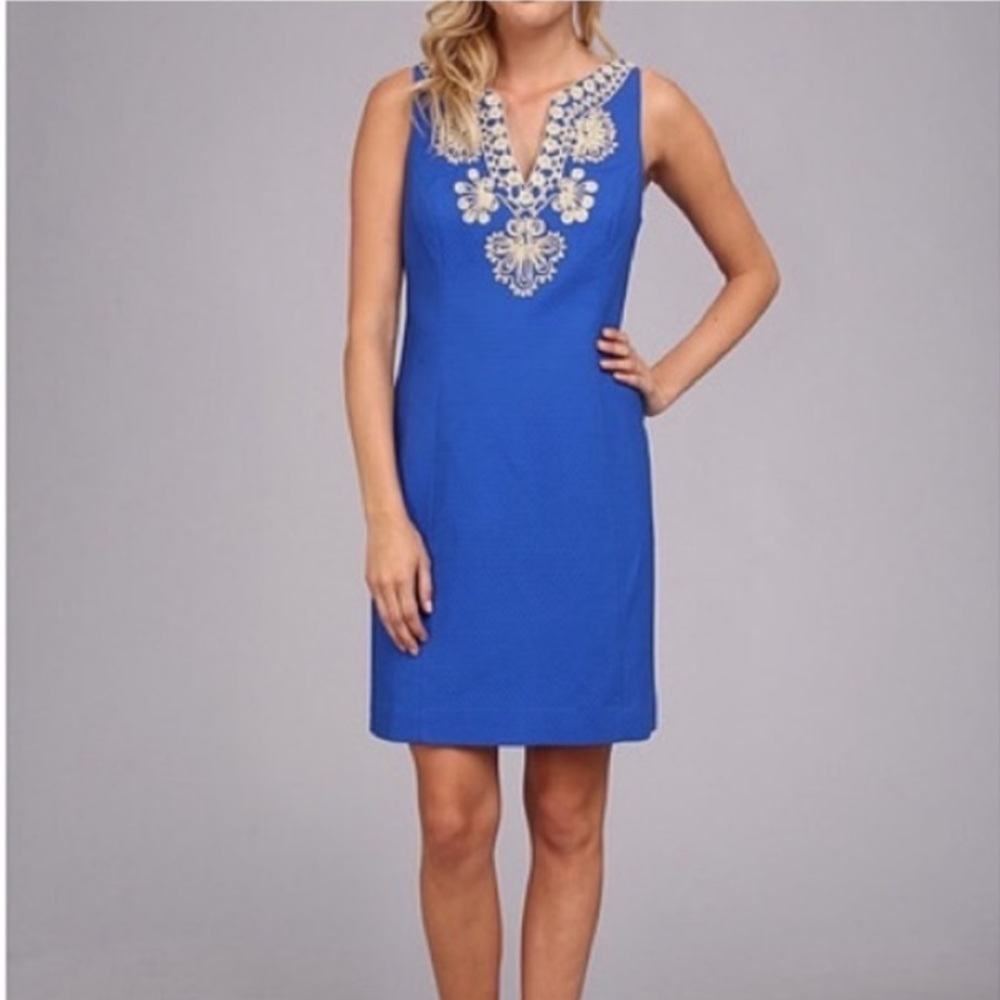 Lilly Pulitzer Royal Blue Shift Dress size 8